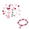 Paris Prix Kit Bracelet 21 Perles Verres 0,8cm Rose 11