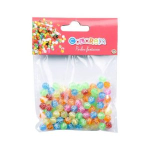 Paris Prix Lot De Perles Fleurs Acidulées 12cm Multicolore 6