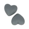 Artemio 2 Perles Silicone Coeur – 29 X 19 X 12 Mm – Gris 10