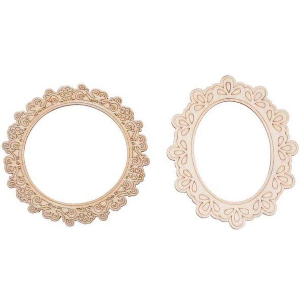 Paris Prix Lot De 2 Miroirs à Personnaliser Minis Naturel 1