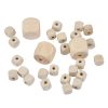 Paris Prix Lot De 27 Perles En Bois Cube 1-2cm Naturel 8