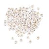 Paris Prix Lot De 187 Perles Rondes Alphabet 0,6cm Blanc & Or 10