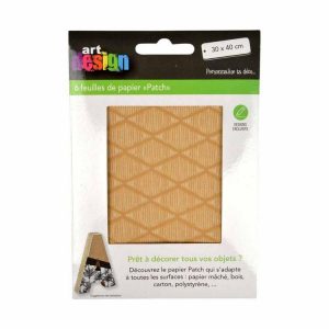 Paris Prix Lot De 6 Feuilles De Papier Patch Bamako 30x40cm Beige 6