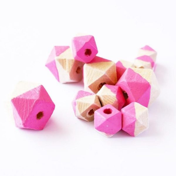 Rayher Perles En Bois Diamant – Rose 3