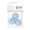 Artemio 3 Perles Silicone Rondes – 15 Mm – Bleu Pastel 8