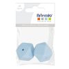 Artemio 2 Perles Silicone Hexagonales – 17 Mm – Bleu Pastel 10