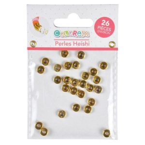 Paris Prix Lot De 26 Perles Pour Bijoux Heishi 0,6cm Or 6