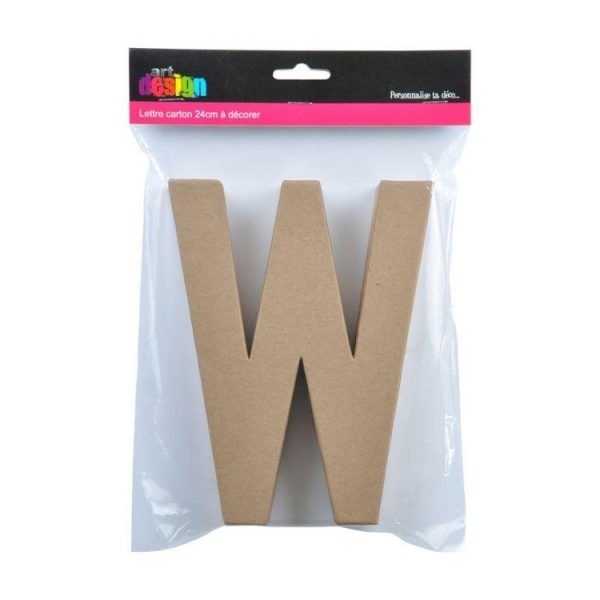 Paris Prix Décoration Murale Lettres Carton W 18cm Naturel 3