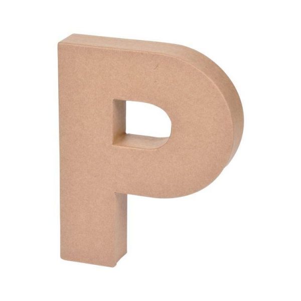 Paris Prix Décoration Murale Lettres Carton P 18cm Naturel 1