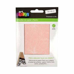 Paris Prix Lot De 6 Feuilles De Papier Patch Pétales 30x40cm Rose 6