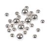 Paris Prix Lot De 26 Perles Rondes Effet Métal 1-1,5cm Argent 8