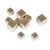 Paris Prix Lot De 10 Perles Cube Effet Métal 1-1,5cm Or 10