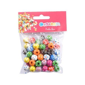 Paris Prix Lot De Perles Rondes Multi Fleurs 12cm Multicolore 6