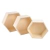 Paris Prix Lot De 3 Étagères à Personnaliser Hexa 30cm Beige 7