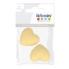 Artemio 2 Perles Silicone Coeur – 29 X 19 X 12 Mm – Jaune 8