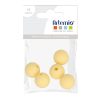 Artemio 5 Perles Silicone Rondes – 10 Mm – Jaune 10