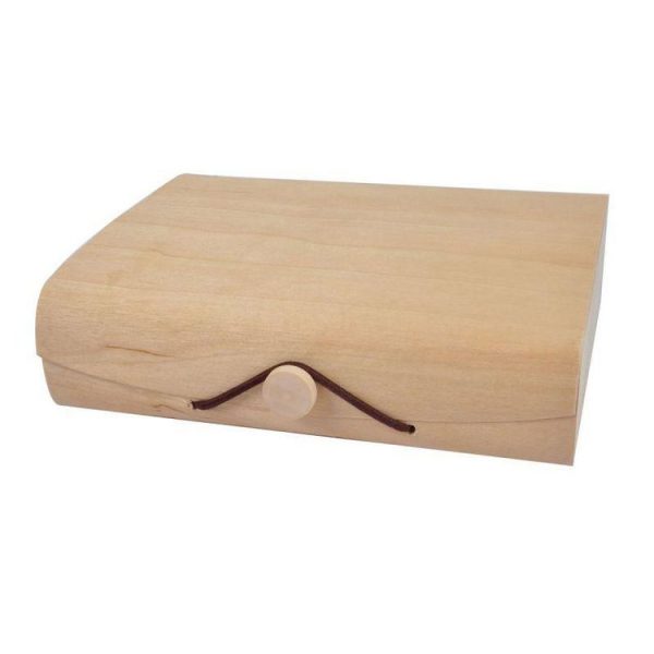 Paris Prix Pochette En Bois à Décorer Souple 15cm Naturel 1