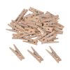 Paris Prix Lot De 50 Pinces En Bois Accroche Naturel 10