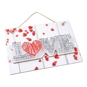 Paris Prix Kit String Art Love 28cm Multicolore 9