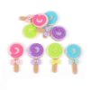 Paris Prix Lot De 8 Embellisseurs Feutrine Lollipops Multicolore 8