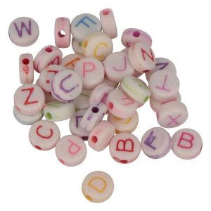 Artemio 300 Perles Alphabet 6 Mm – Lettres Colorées 6