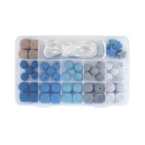 Rayher Coffret De Perles En Silicone – Bleu 9