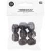 Youdoit 8 Perles Rondes Fantaisies – Bois Noir – 22 Mm 7