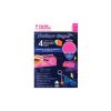 Graine Créative Sachet 4 Feuilles Plastique Dingue Fluo 13