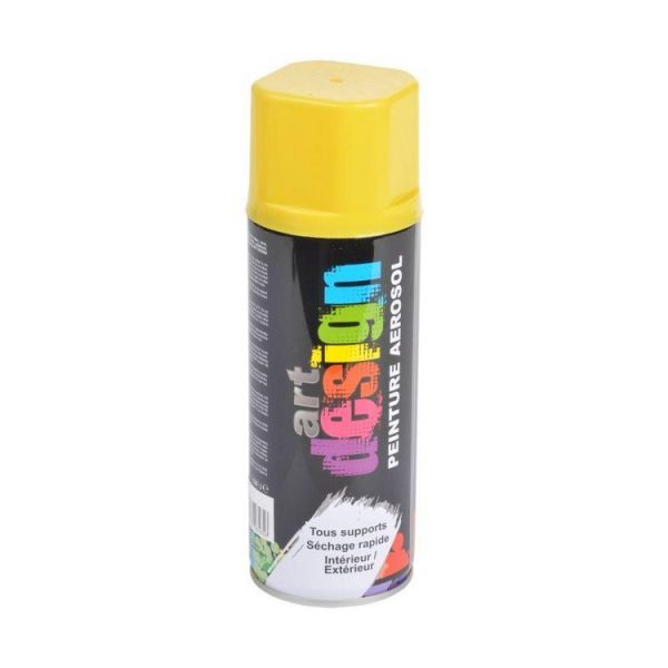 Paris Prix Bombe De Peinture Séchage Rapide 400ml Jaune 1