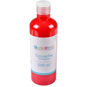 Paris Prix Flacon De Peinture Tempéra 500ml Rouge 6