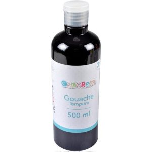 Paris Prix Flacon De Peinture Tempéra 500ml Noir 6