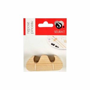 Paris Prix Repose Pinceaux Bois 2 Encoches 7cm Naturel 6