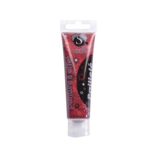 Paris Prix Peinture à Effet Glitter 60ml Rouge 1