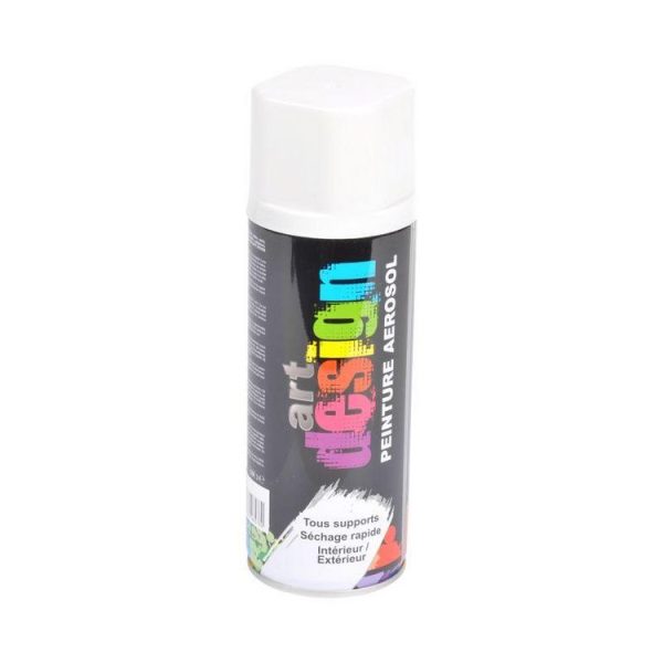 Paris Prix Bombe De Peinture Séchage Rapide 400ml Blanc Mat 1