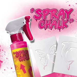 SES Creative Craie En Spray Aérosol Et Pochoirs Jaune Pour Enfant 6