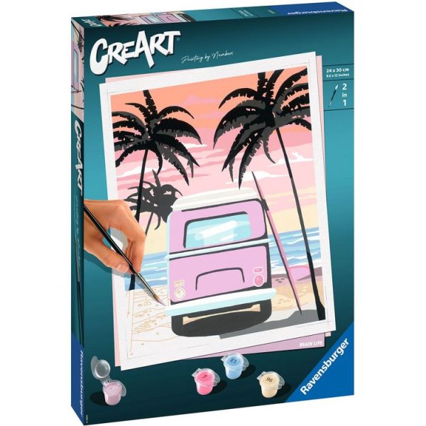 RAVENSBURGER Tableau Beach Life – 24×30 Cm – CreArt 1