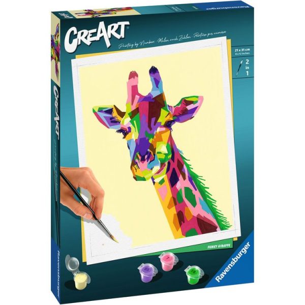 RAVENSBURGER Tableau Girafe – 24×30 Cm – CreArt 1