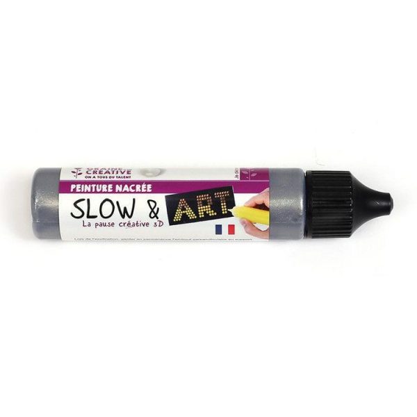 Graine Créative Peinture Slow & Art – Argent Nacré – 30 Ml 1