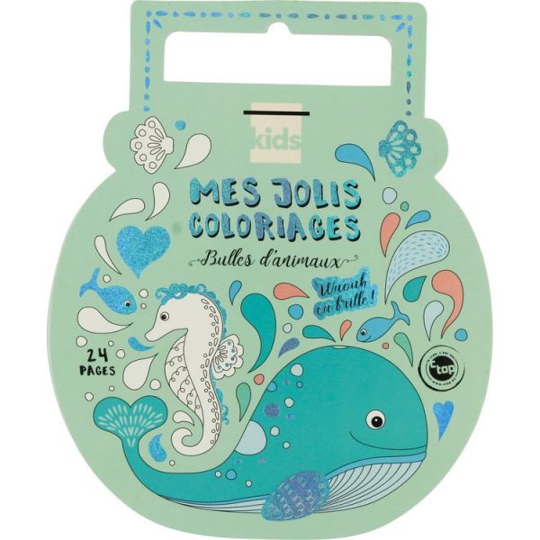 MegaCrea Carnet De Coloriage Enfant Avec Foil 24 Pages Animaux Câlins 1