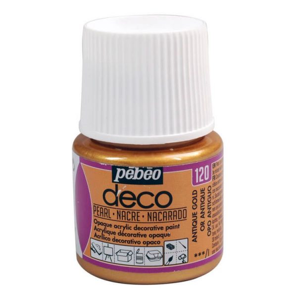 Pebeo Peinture Acrylique 45 Ml Or Antique 1