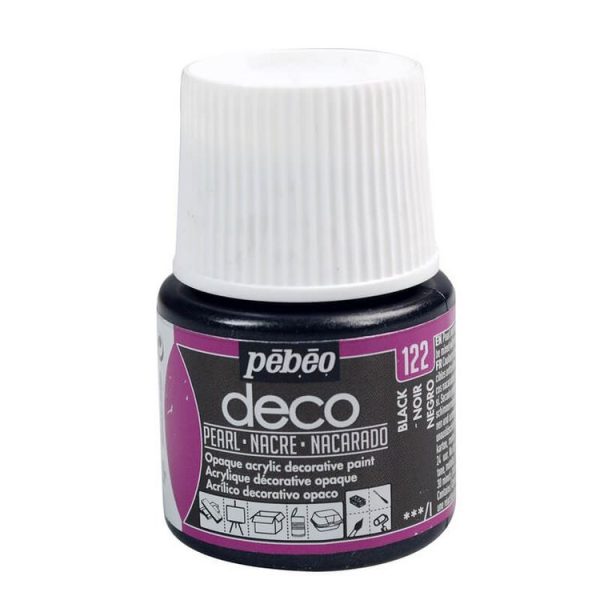 Pebeo Peinture Acrylique 45 Ml Noir 1