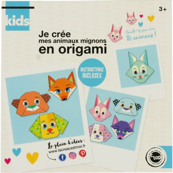 MegaCrea Carnet Origami Pour Enfant Animaux Mignons 15 Cm 16 Feuilles 1