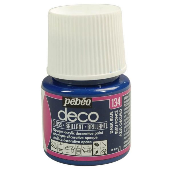 Pebeo Peinture Acrylique 45 Ml Bleu Foncé 1