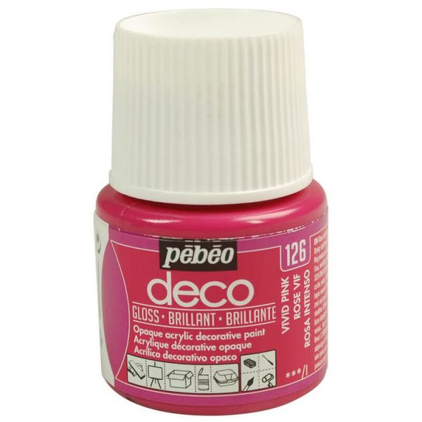 Pebeo Peinture Acrylique 45 Ml Rose Vif 1