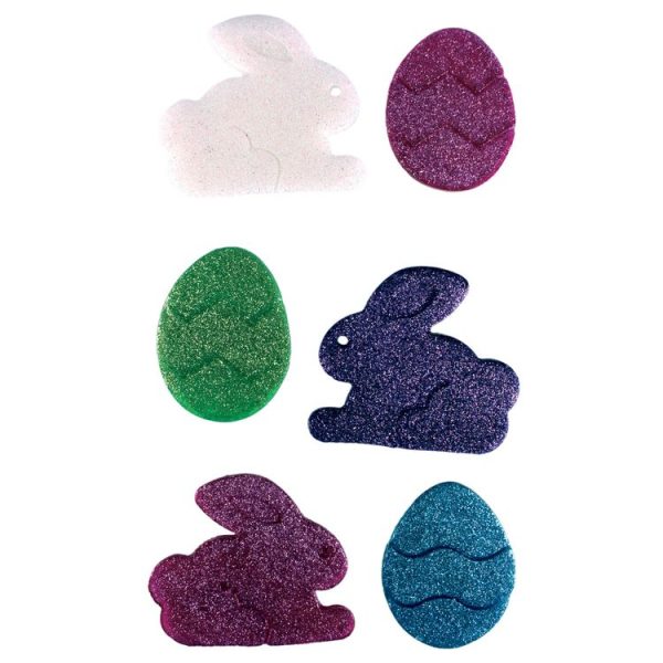 MegaCrea Décoration De Fenêtre Oeufs Et Lapin De Pâques 6 Pièces 1