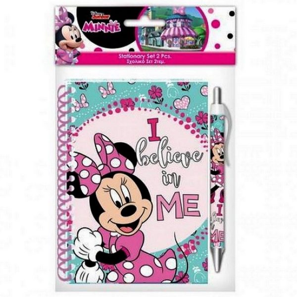 Carnet Spirale 10 X 15 + Stylo Minnie Mouse 1