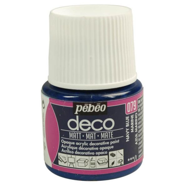 Pebeo Peinture Acrylique 45 Ml Marine Mat 1