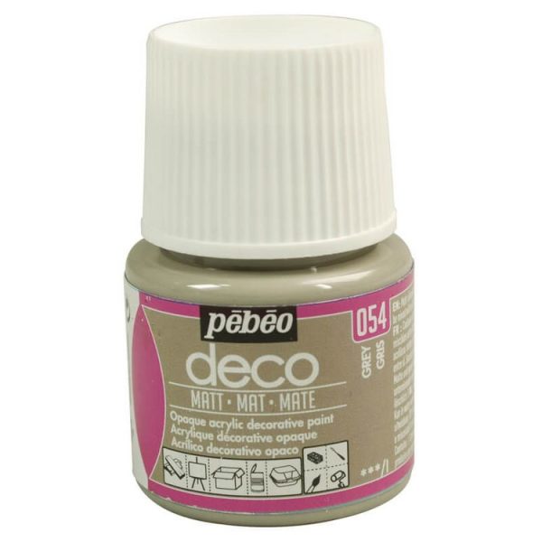 Pebeo Peinture Acrylique 45 Ml Gris Mat 1