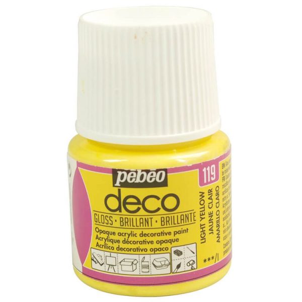 Pebeo Peinture Acrylique 45ml Jaune Clair 1