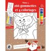 MegaCrea Coloriage Avec Peinture Pinceau Et Gommettes Motif De Noël 3 5